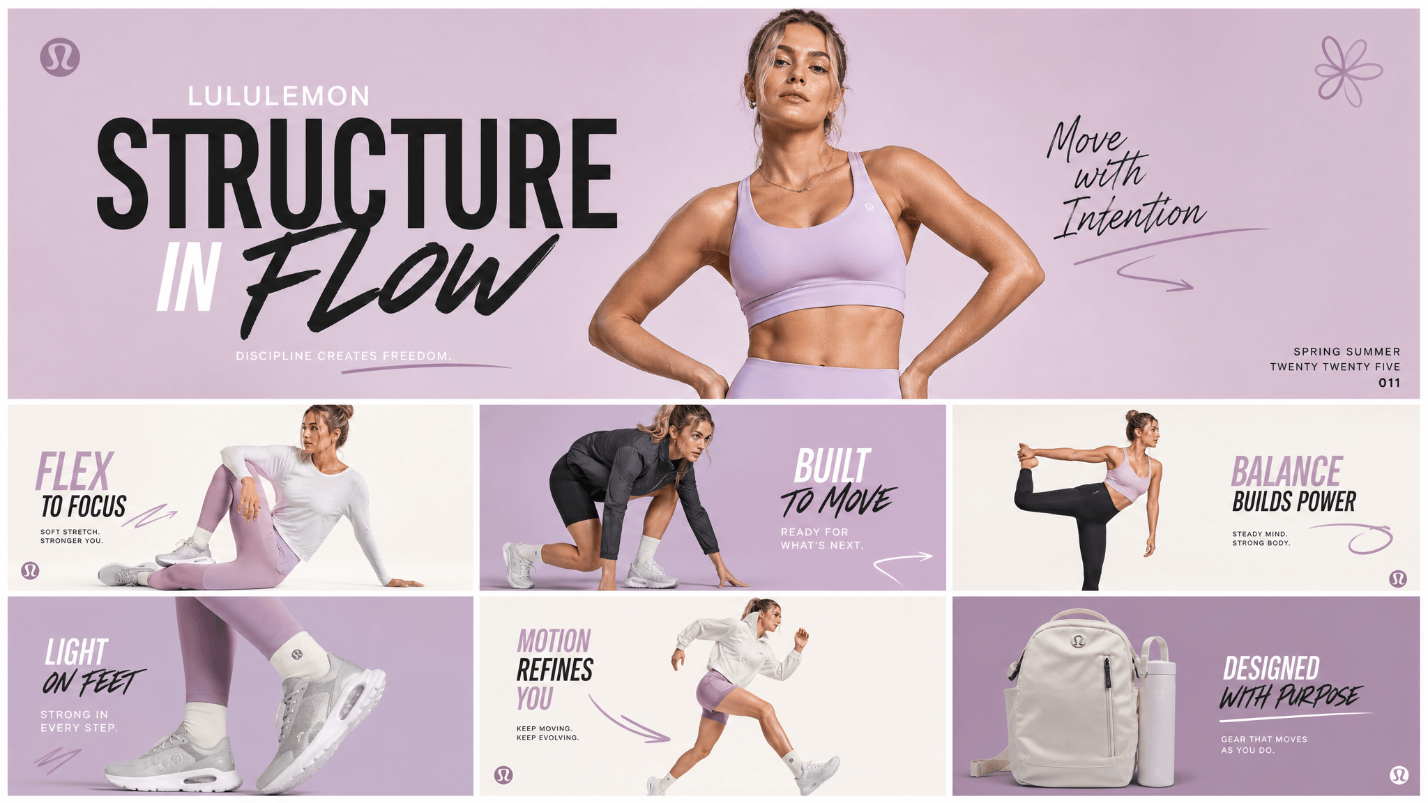 Lululemon 系列产品 海报